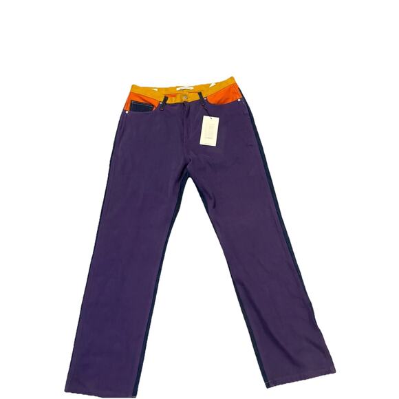 Calvin Klein Denim - Calvin Klein Jeans Womens Size 32x30 Purple Blue Denim Straight Leg High Rise